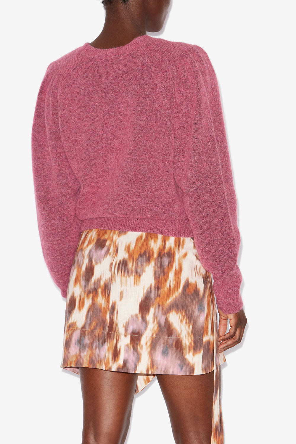 Peyton baby alpaca knit blend sweater - Pink - Woman - 5