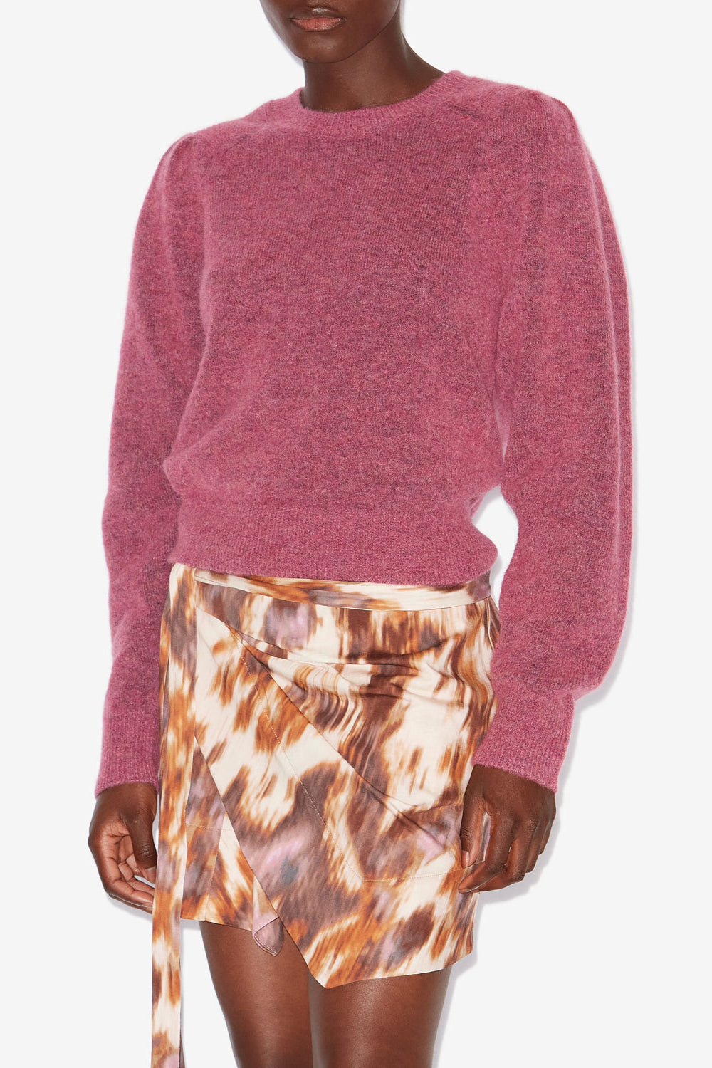 Peyton baby alpaca knit blend sweater - Pink - Woman - 4