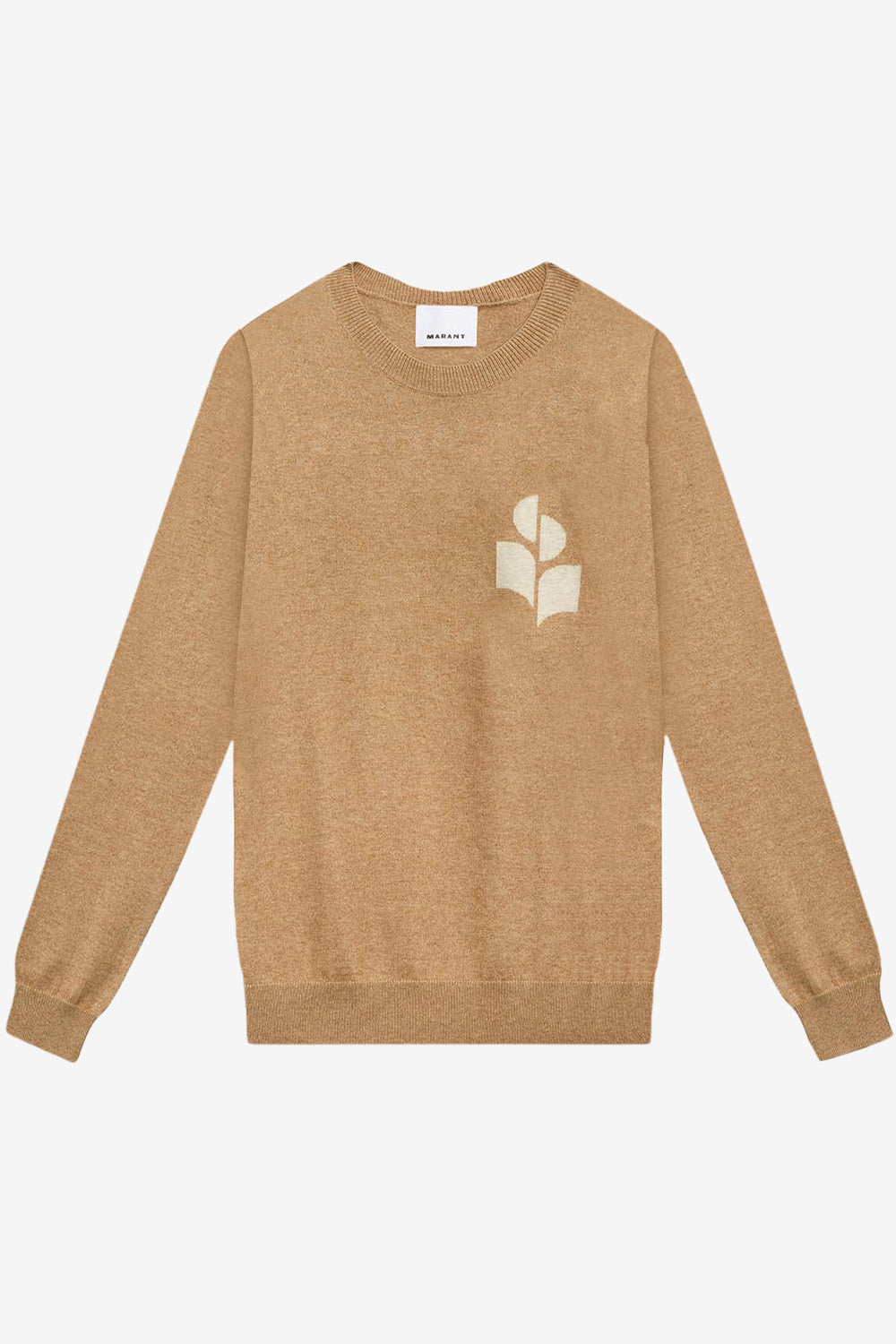 Evans wool blend logo sweater - Camel - Man - 1