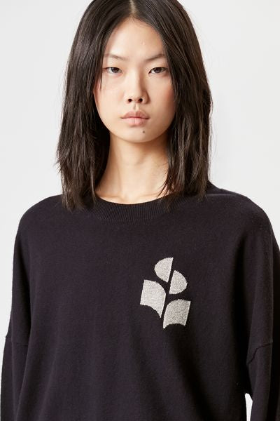 Jersey de algodón marisans - Black and silver - Woman - 5