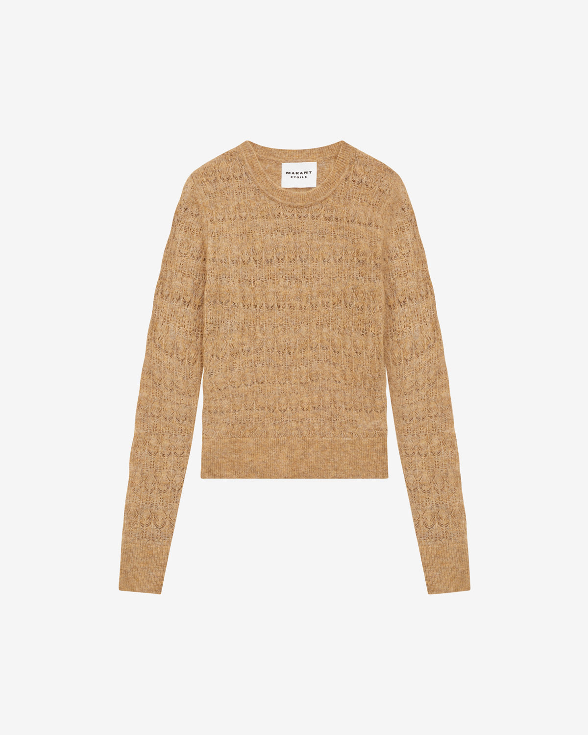 Acia sweater in openwork alpaca knit - Honey - Woman - 5