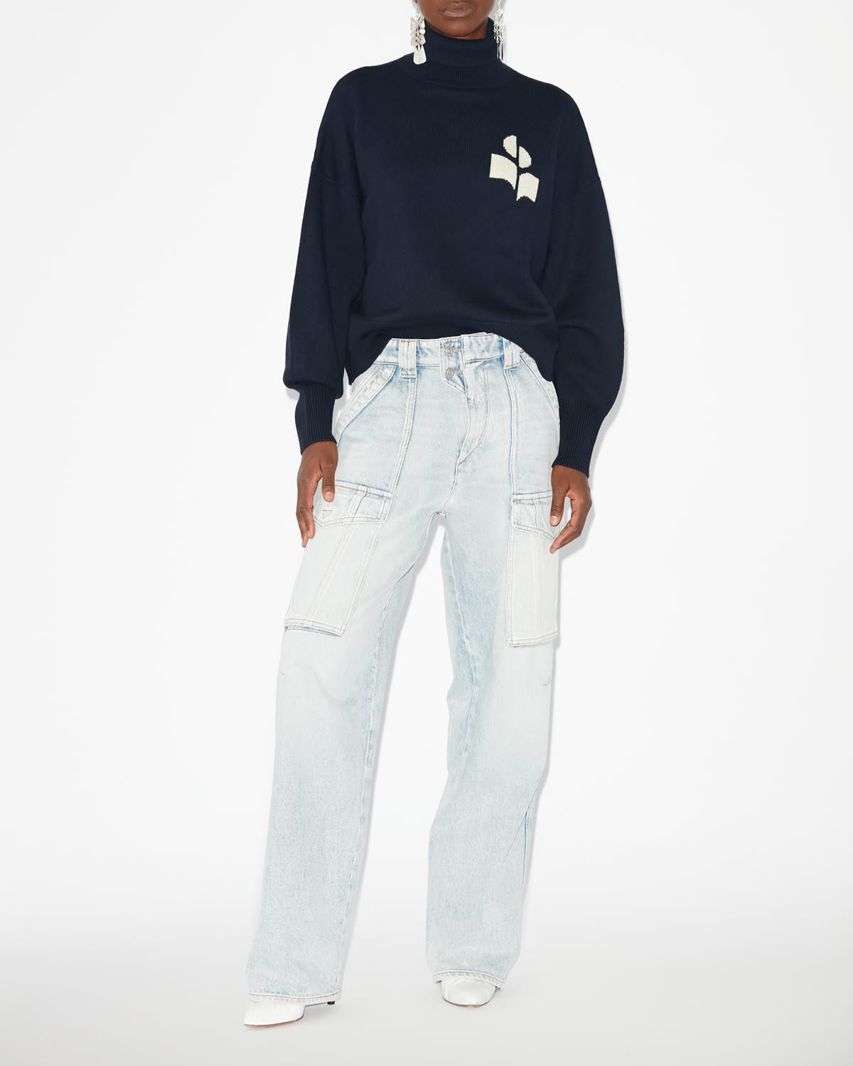 Jersey algodón y lana nash - Midnight - Woman - 1