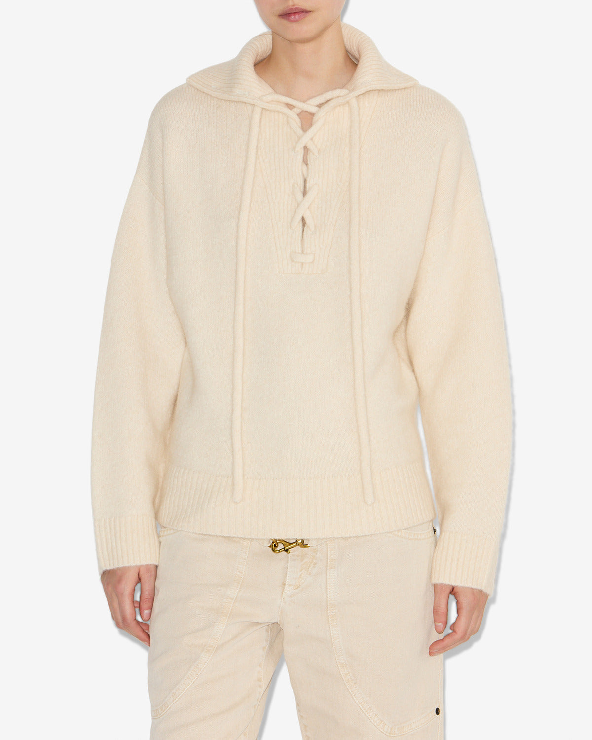 Pull phylia Woman Écru 5