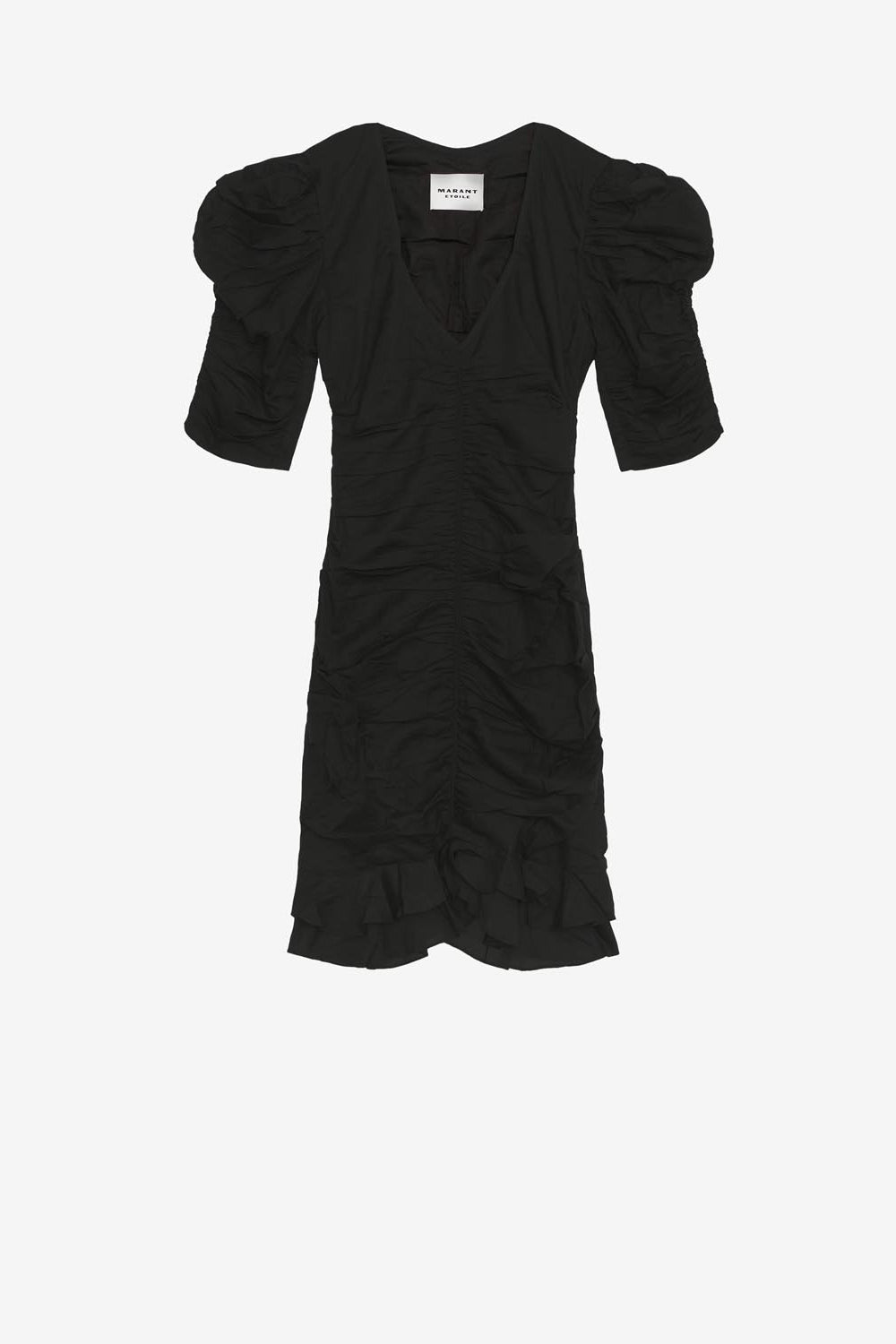 パフスリーブのショートドレス sireny - 黒 - Woman - 1