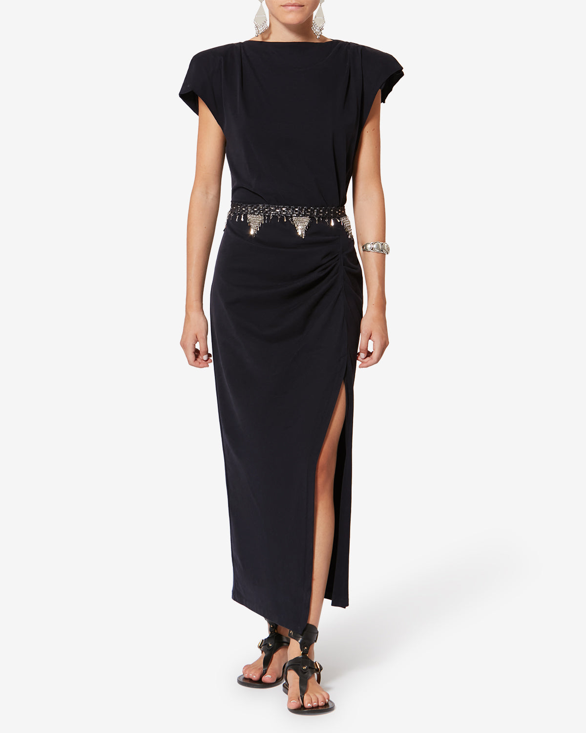 Nadela Dress Woman black | ISABEL MARANT Official online store