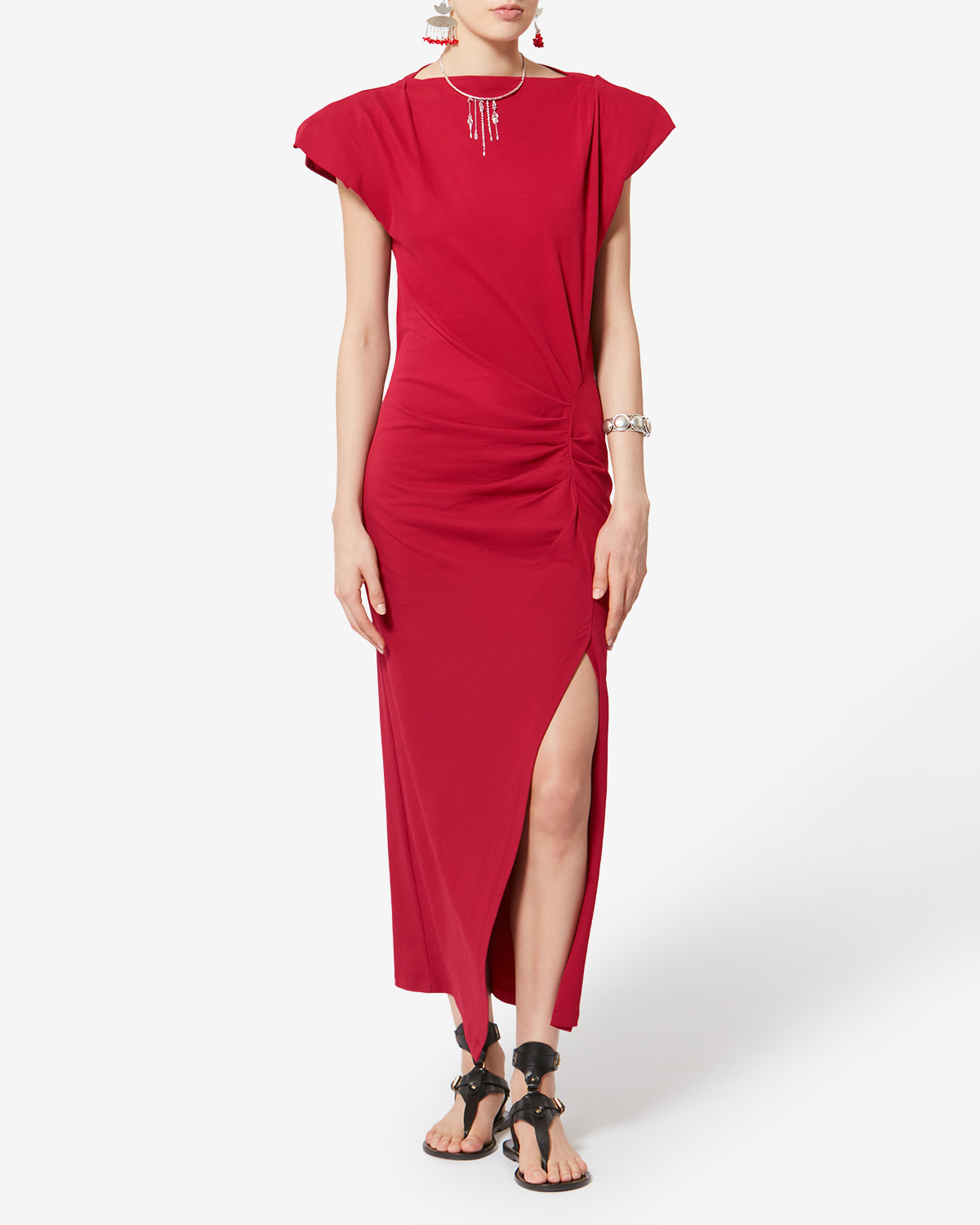 NADELA DRESS Woman cherry | ISABEL MARANT Official online store