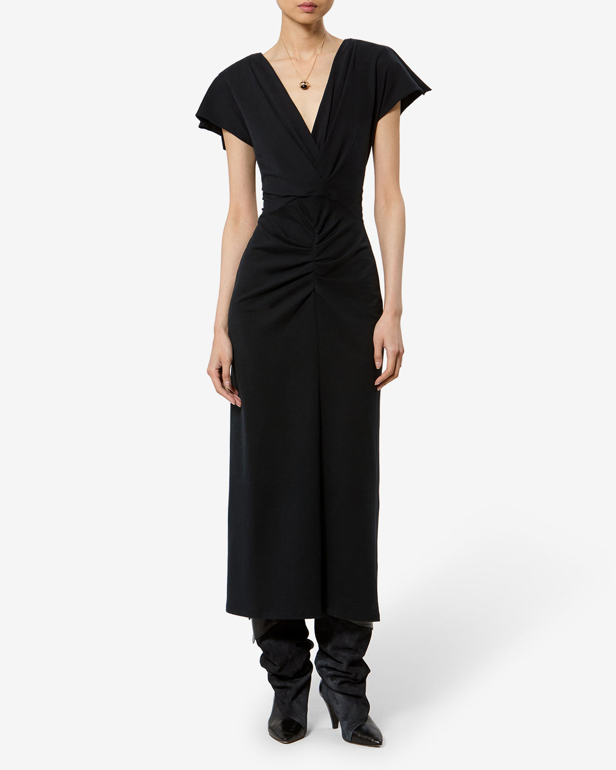 Nadra Dress Woman black | ISABEL MARANT Official online store