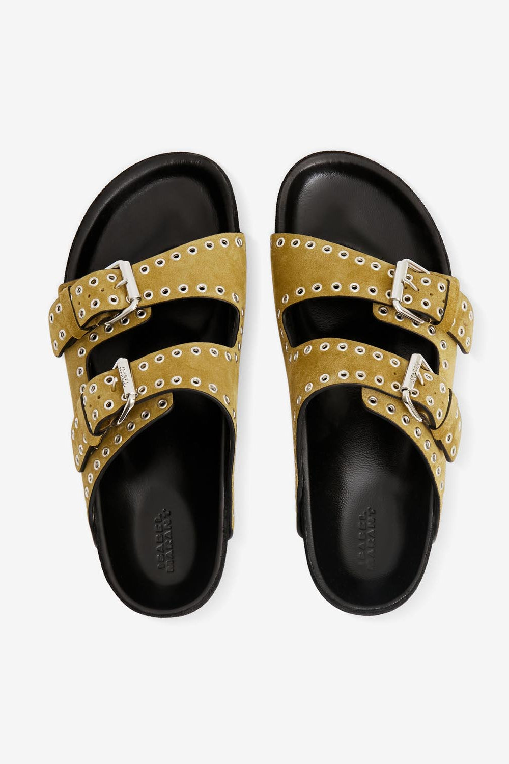 Sandalia abierta de piel lennyo - Taupe - Woman - 6