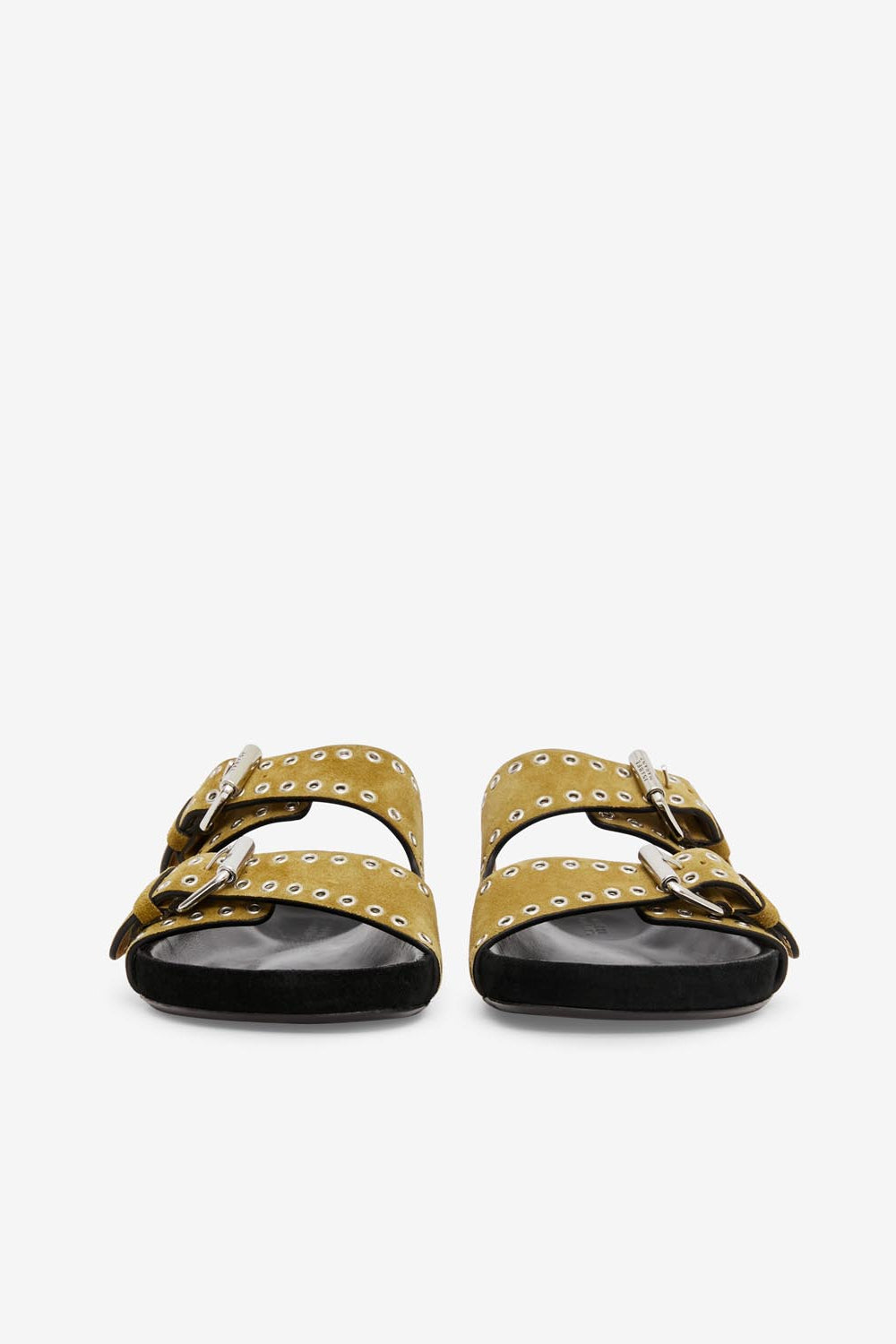 Sandalia abierta de piel lennyo - Taupe - Woman - 8