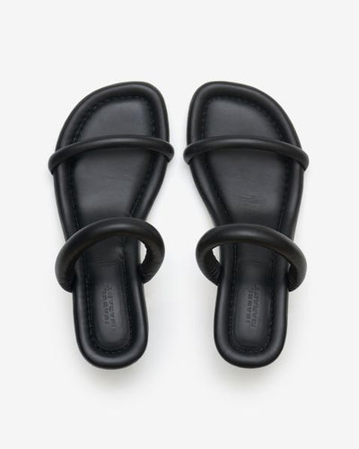 Raree leather sandals - Black - Woman - 4