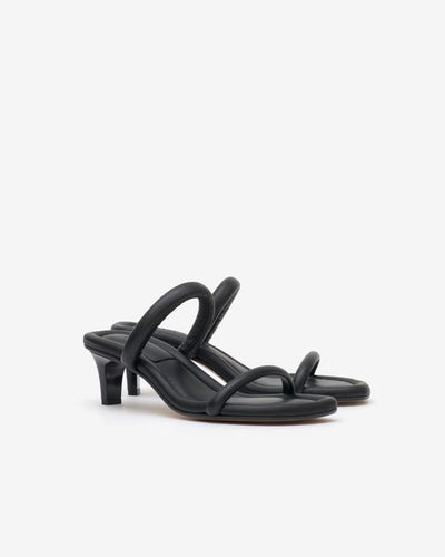 Raree leather sandals - Black - Woman - 3