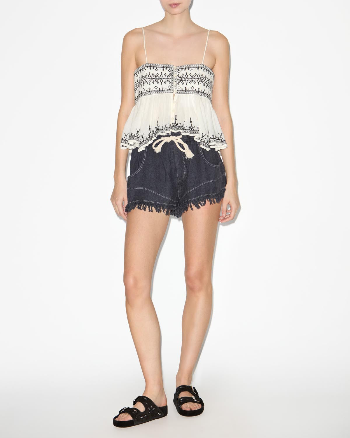 Talapiz shorts - Schwarz gewaschen - Woman - 1