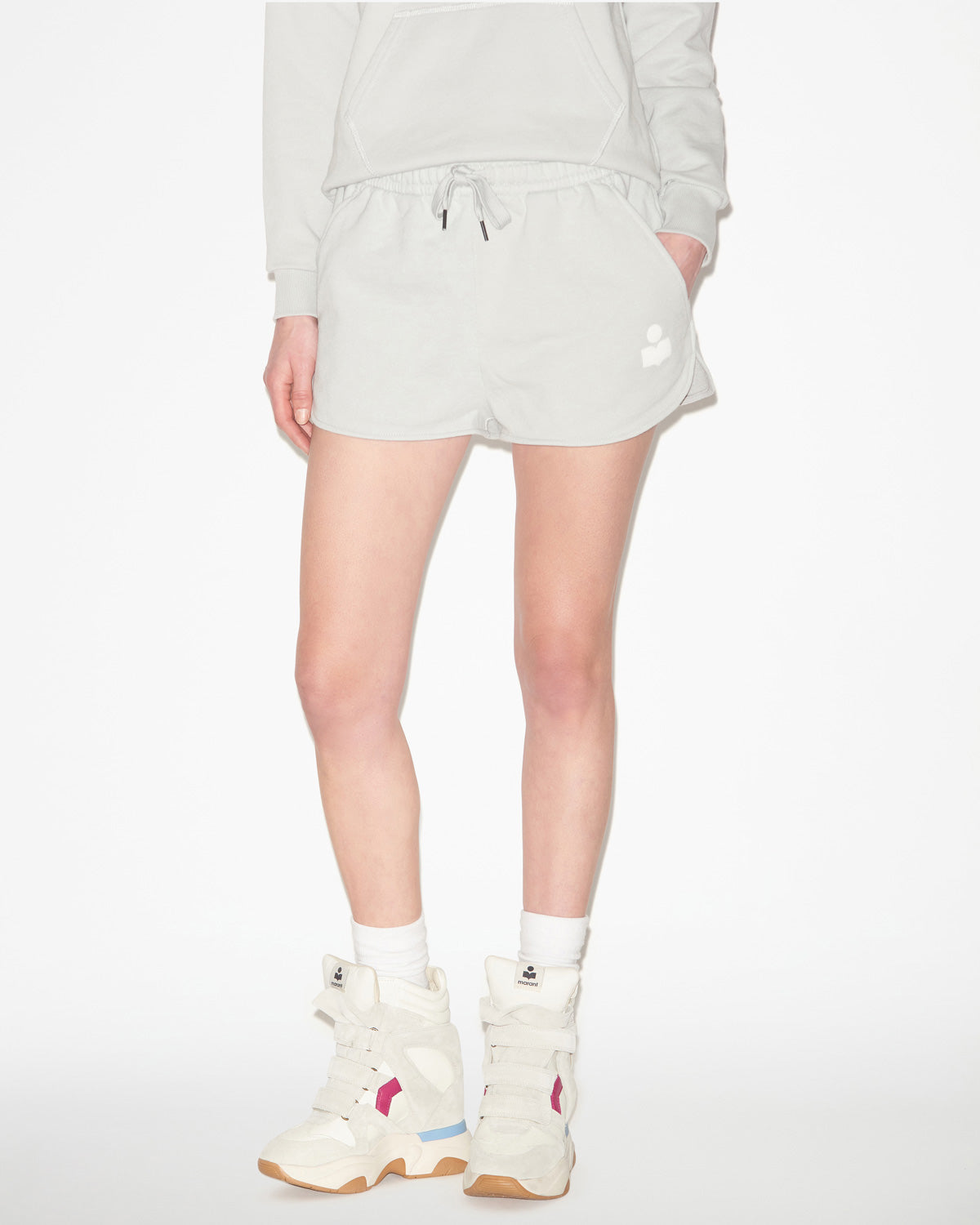 Mifa shorts - Light blue and ecru - Woman - 3