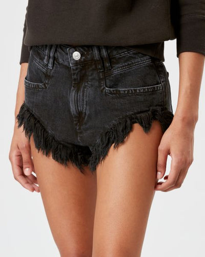 Short en denim eneidao - Noir délavé - Woman - 2