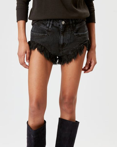Short en denim eneidao - Noir délavé - Woman - 3