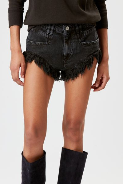 Pantalones cortos vaqueros eneidao - Negro lavado - Woman - 4