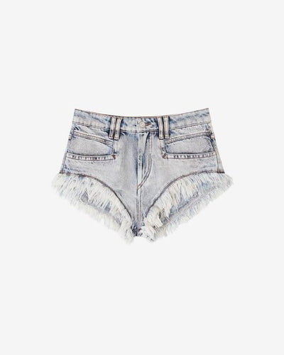 Short en denim eneidao - Bleu clair - Woman - 5