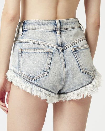 Short en denim eneidao - Bleu clair - Woman - 4