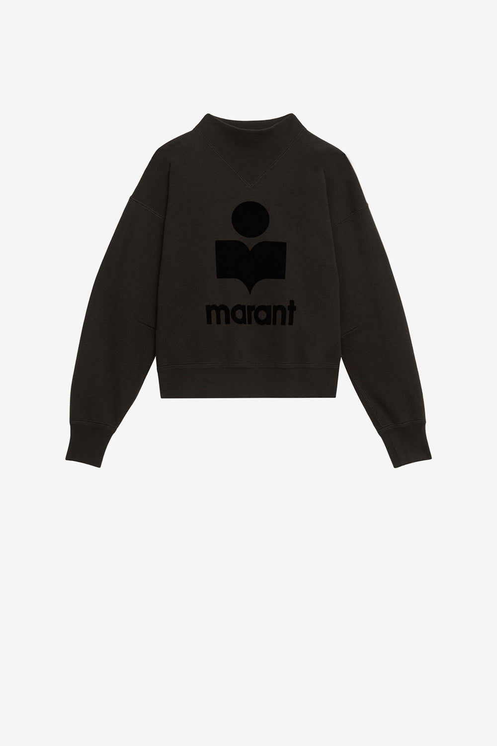 Sweatshirt moby aus baumwolle mit logo - Schwarz gewaschen - Woman - 1