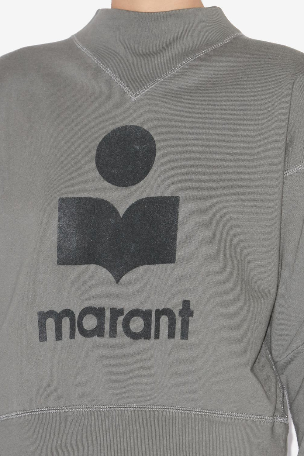 Sweatshirt moby aus baumwolle mit logo - Slate - Woman - 3