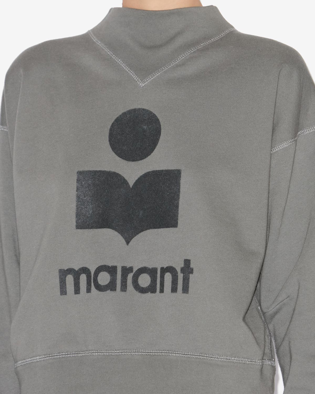 Sweatshirt moby aus baumwolle mit logo - Slate - Woman - 2