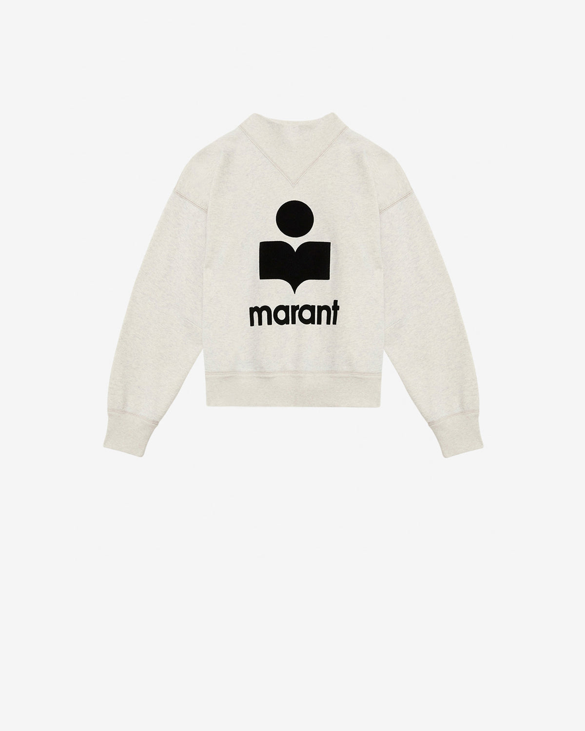 Felpa moby in cotone con logo - Ecru - Woman - 5