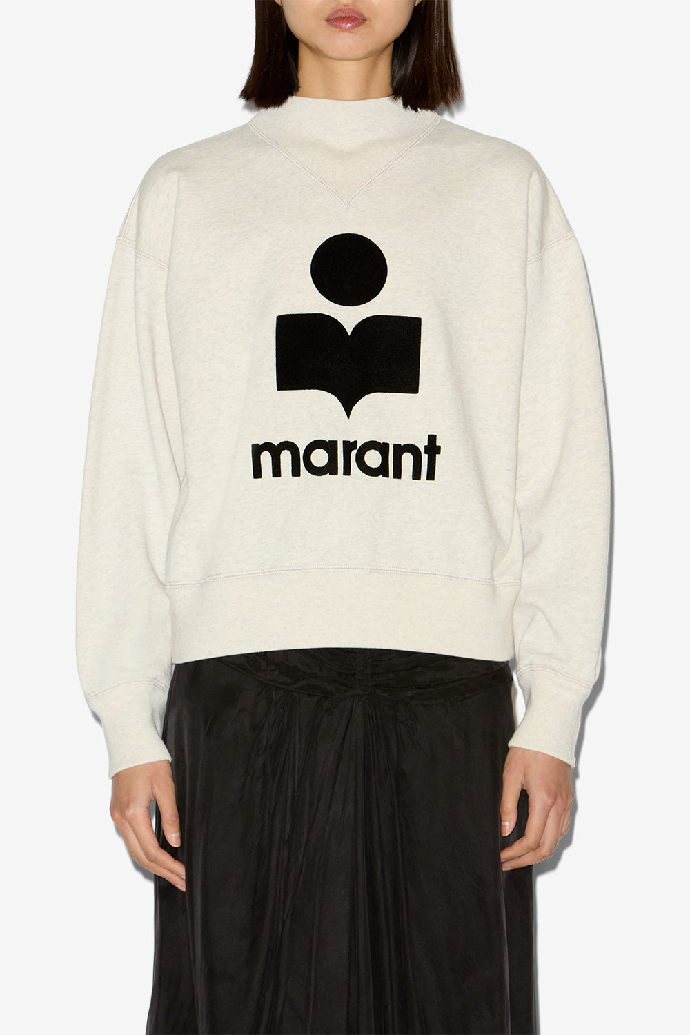 Sweatshirt moby aus baumwolle mit logo - Naturfarben - Woman - 4