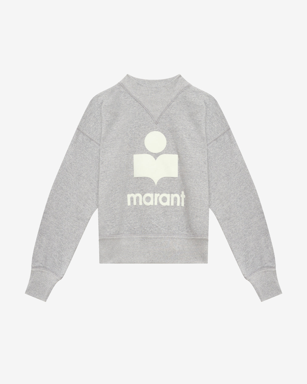 Sweatshirt moby Woman Gris-blanc 1