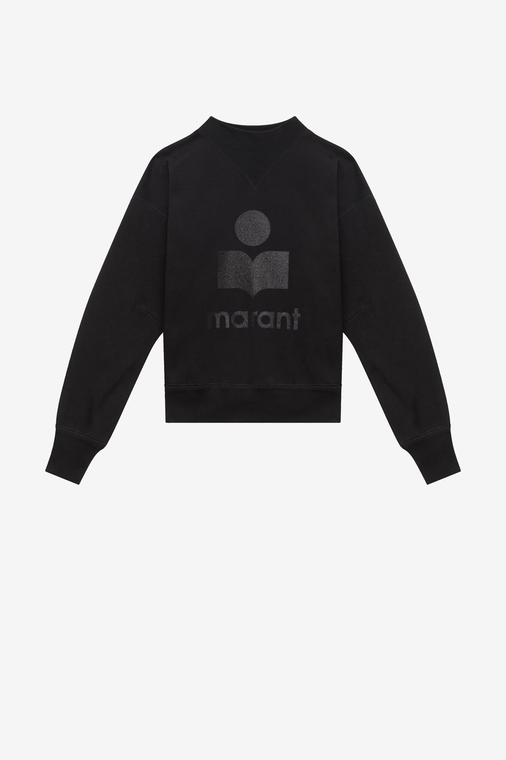 Sweatshirt moby mit logo und stehkragen - Schwarz - Woman - 1