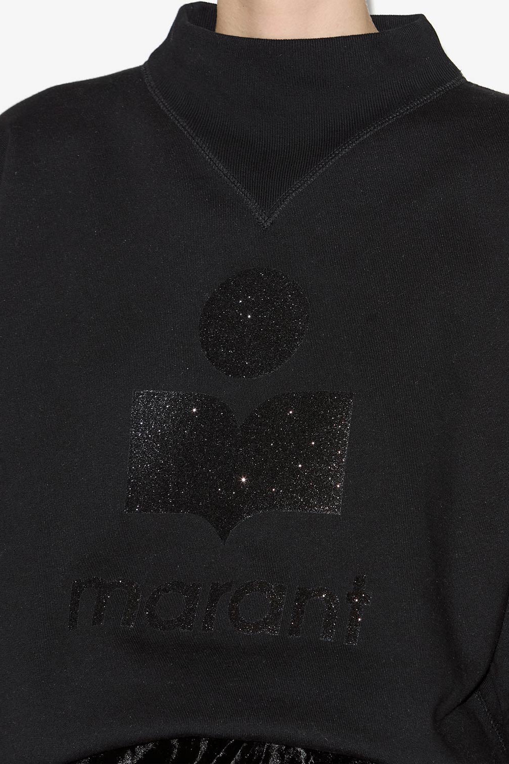 Sweatshirt moby mit logo und stehkragen - Schwarz - Woman - 3