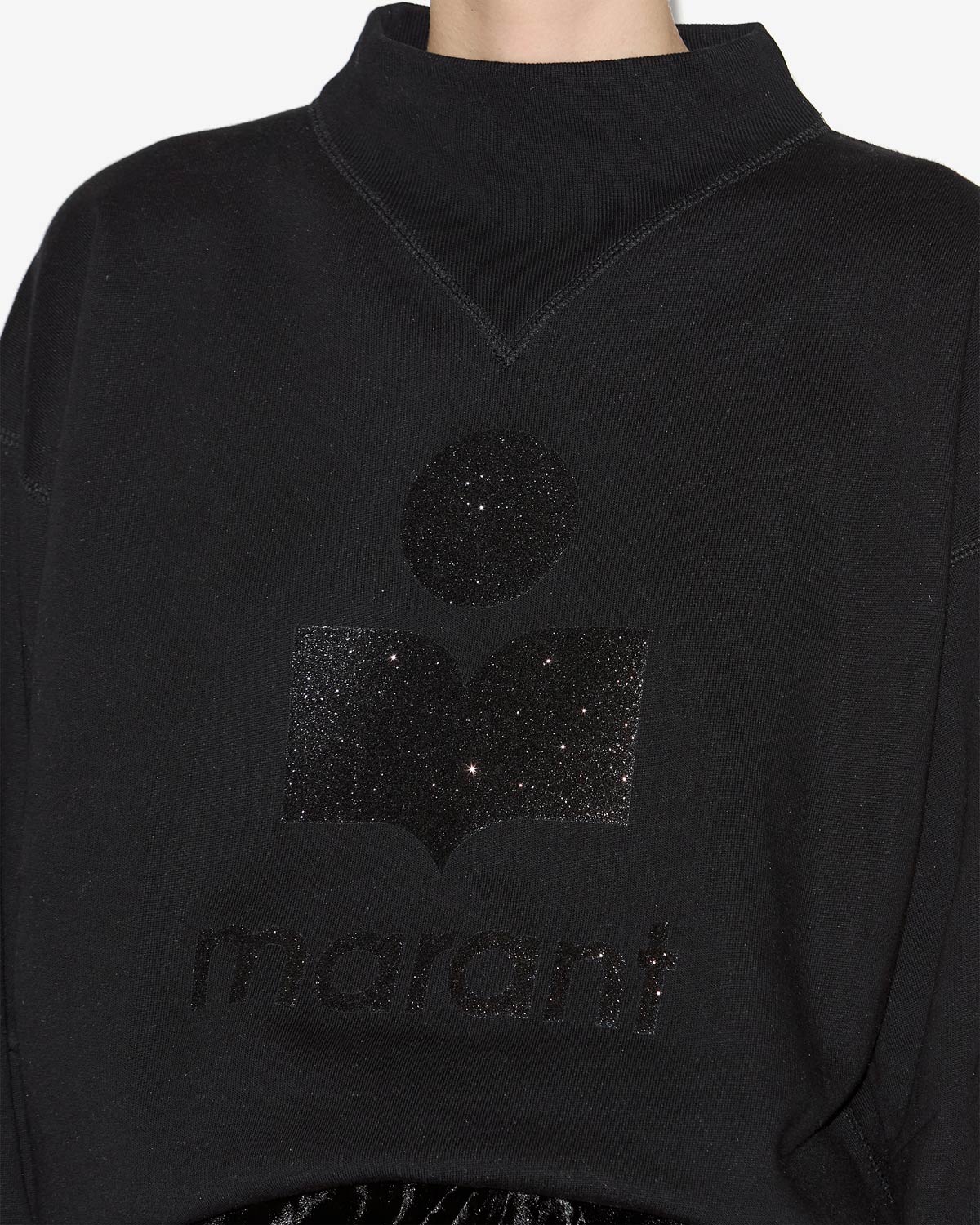 Sweatshirt moby mit logo und stehkragen - Schwarz - Woman - 2