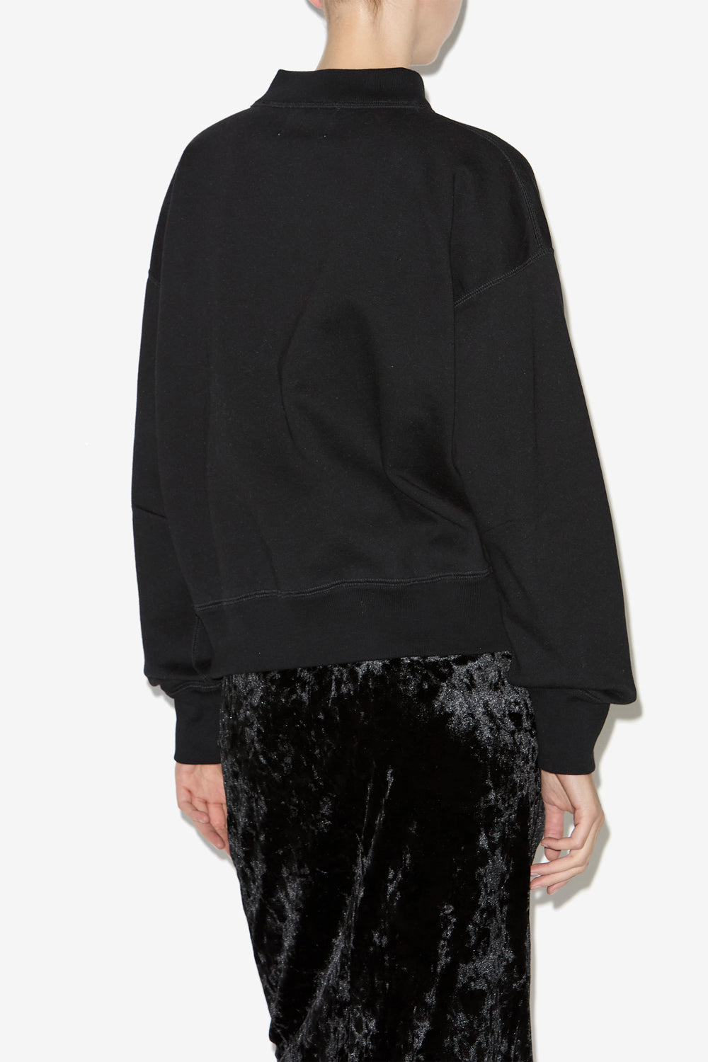 Sweatshirt moby mit logo und stehkragen - Schwarz - Woman - 5