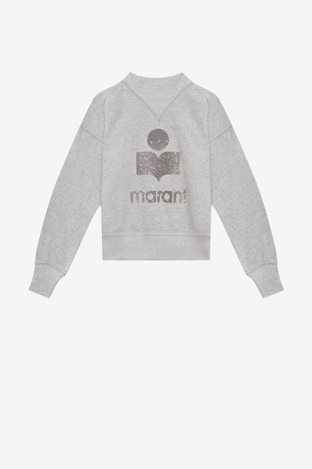 Sweatshirt moby aus baumwolle mit logo - Gray-silver - Woman - 1