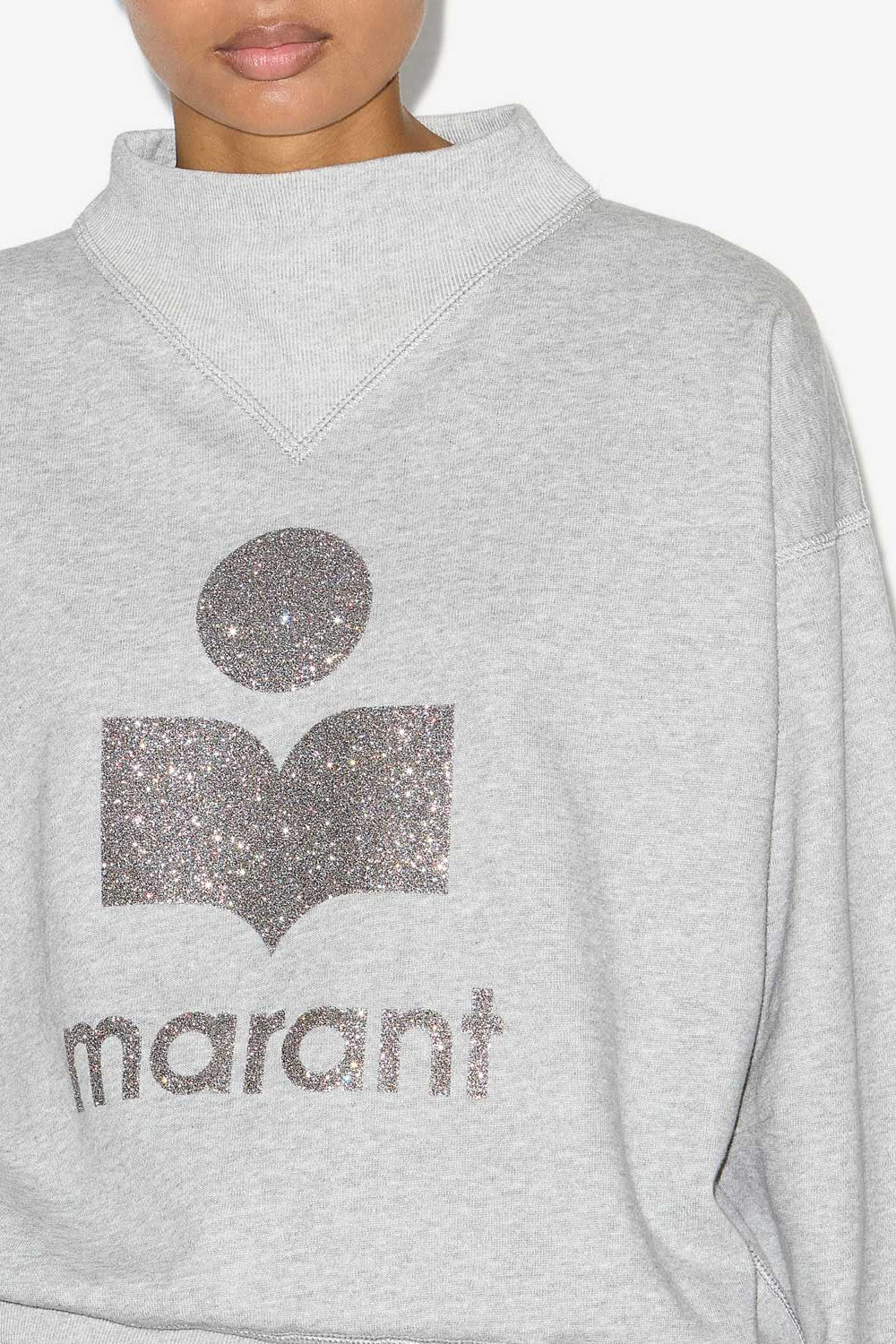 Sweatshirt moby aus baumwolle mit logo - Gray-silver - Woman - 3