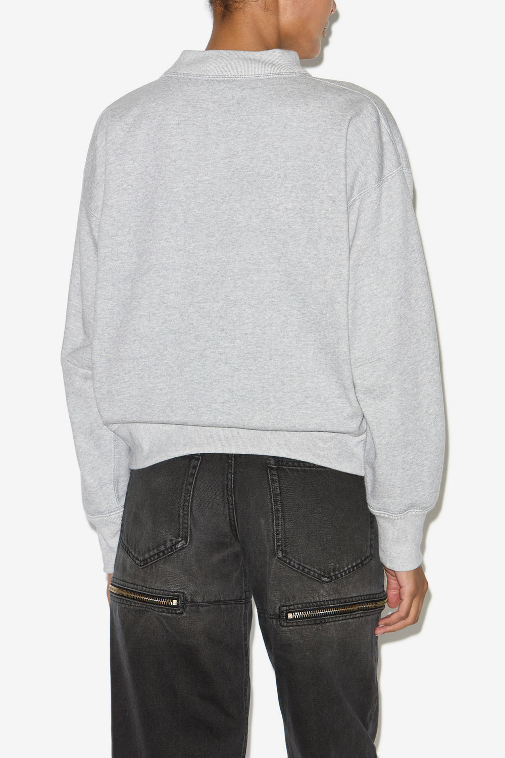 Sweatshirt moby aus baumwolle mit logo - Gray-silver - Woman - 5