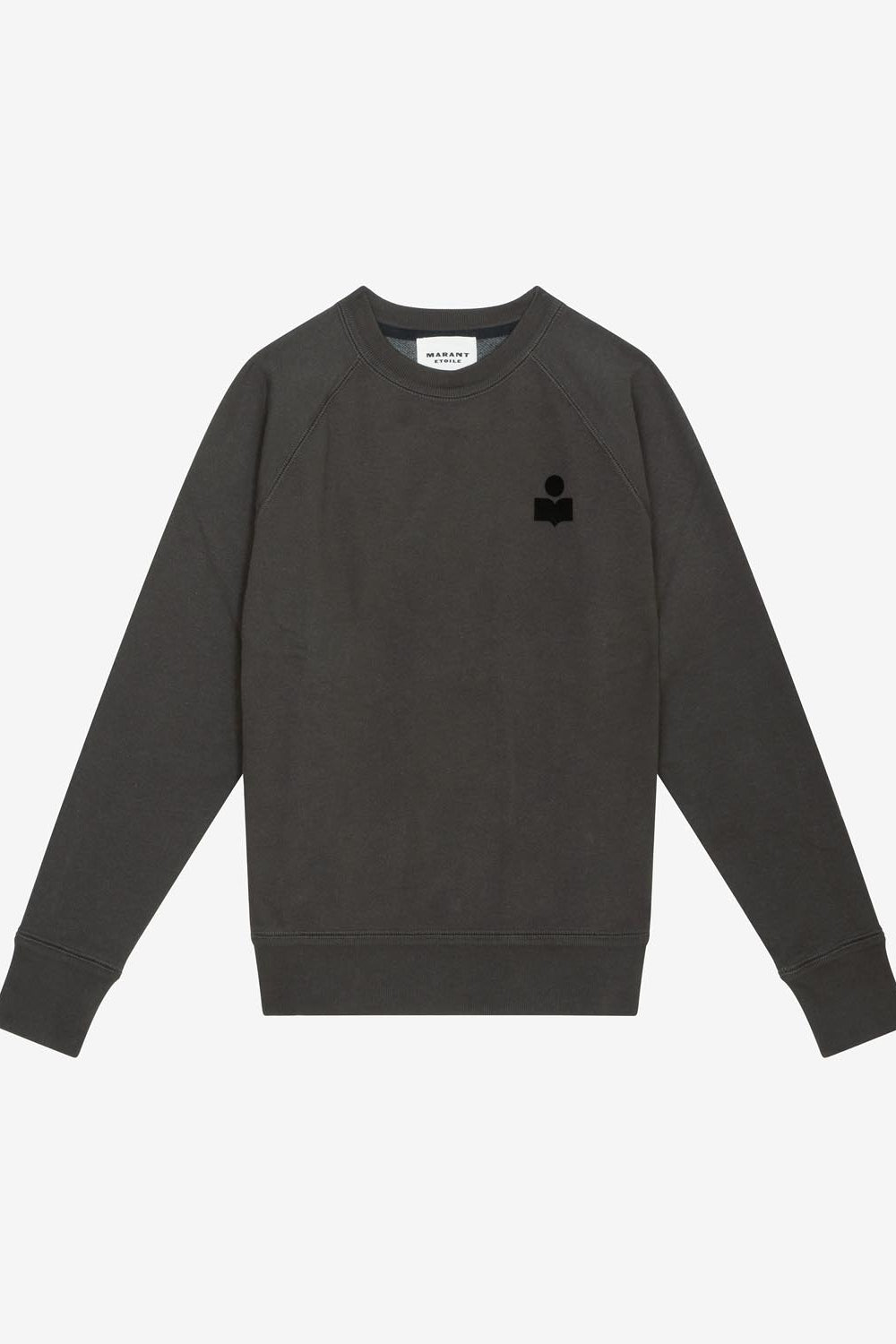 Sweatshirt milla aus baumwolle mit logo - Schwarz gewaschen - Woman - 1