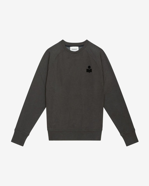★韓国の人気★【Isabel Marant】★MIKE LOGO SWEATSHIRT★ Mikoe sweatshirt Man black | ISABEL MARANT Official online store
