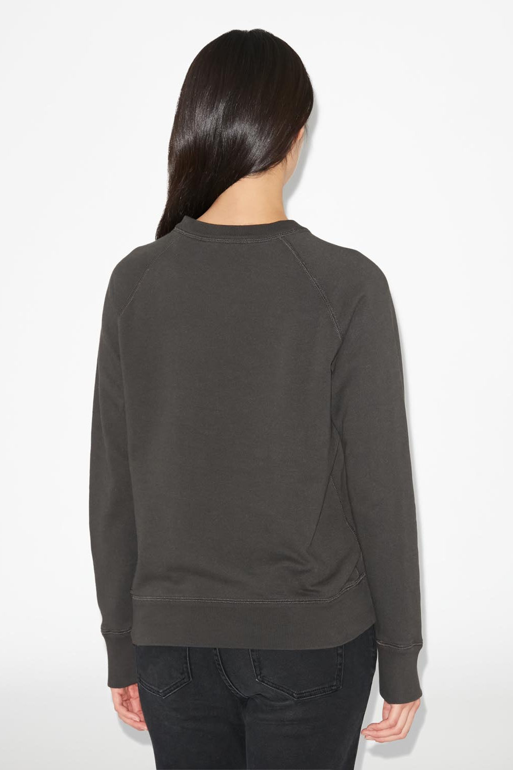Sweatshirt milla aus baumwolle mit logo - Schwarz gewaschen - Woman - 5