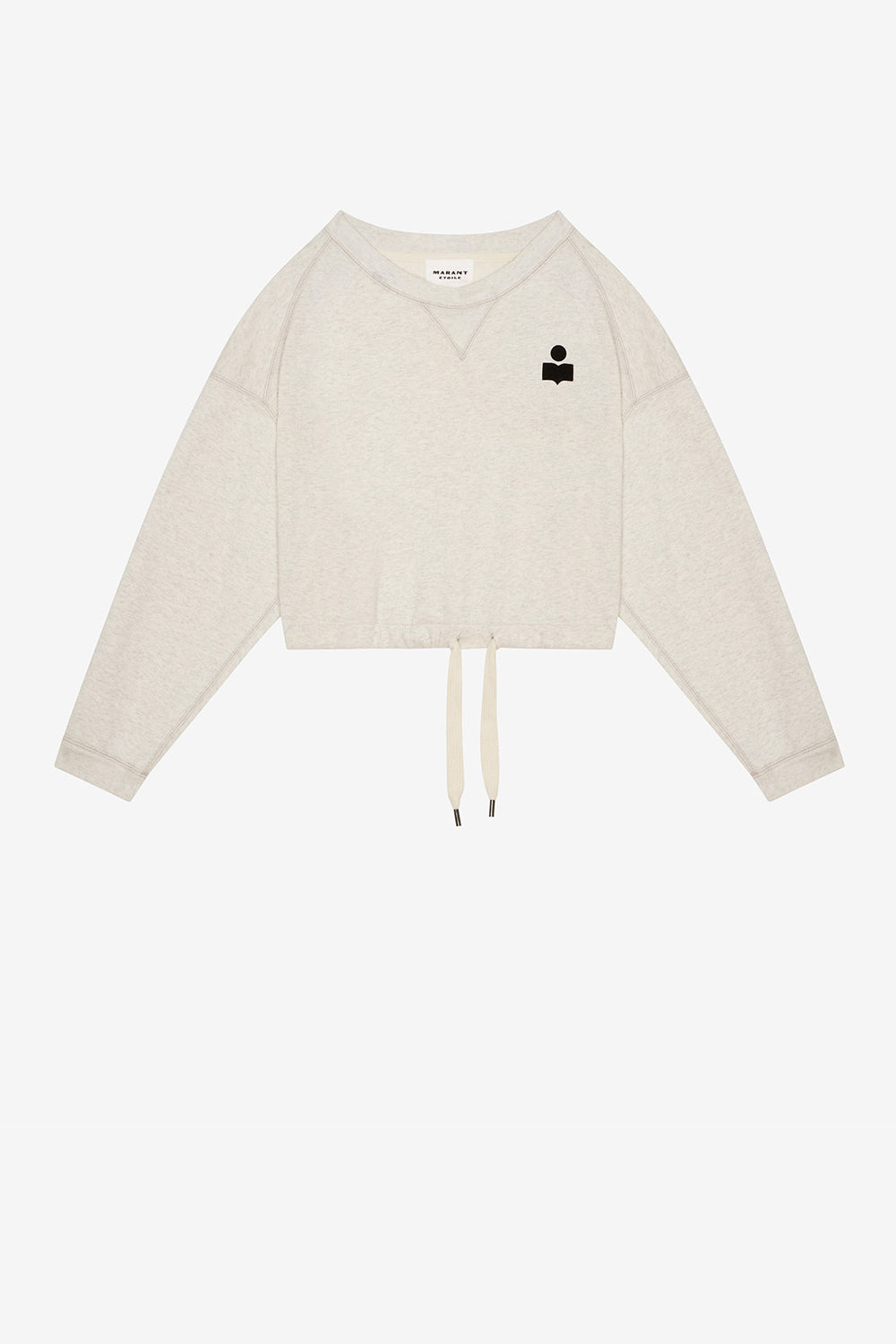 Cropped-sweatshirt aus baumwolle margo - Naturfarben - Woman - 1