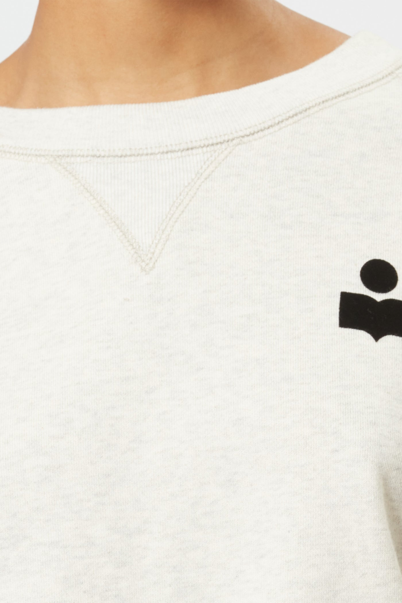 Cropped-sweatshirt aus baumwolle margo - Naturfarben - Woman - 3