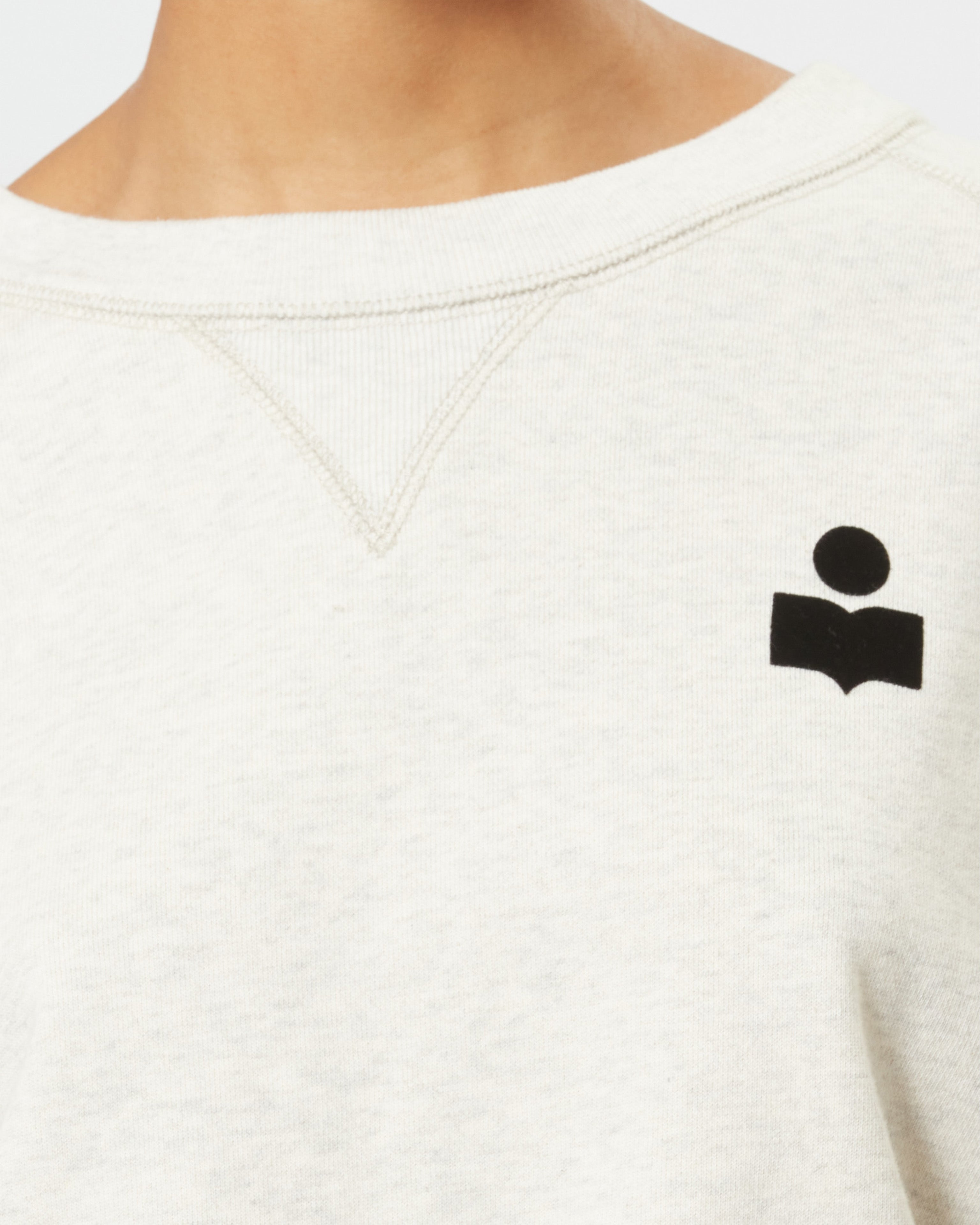 Sweatshirt margo mit logo Woman Naturfarben 7