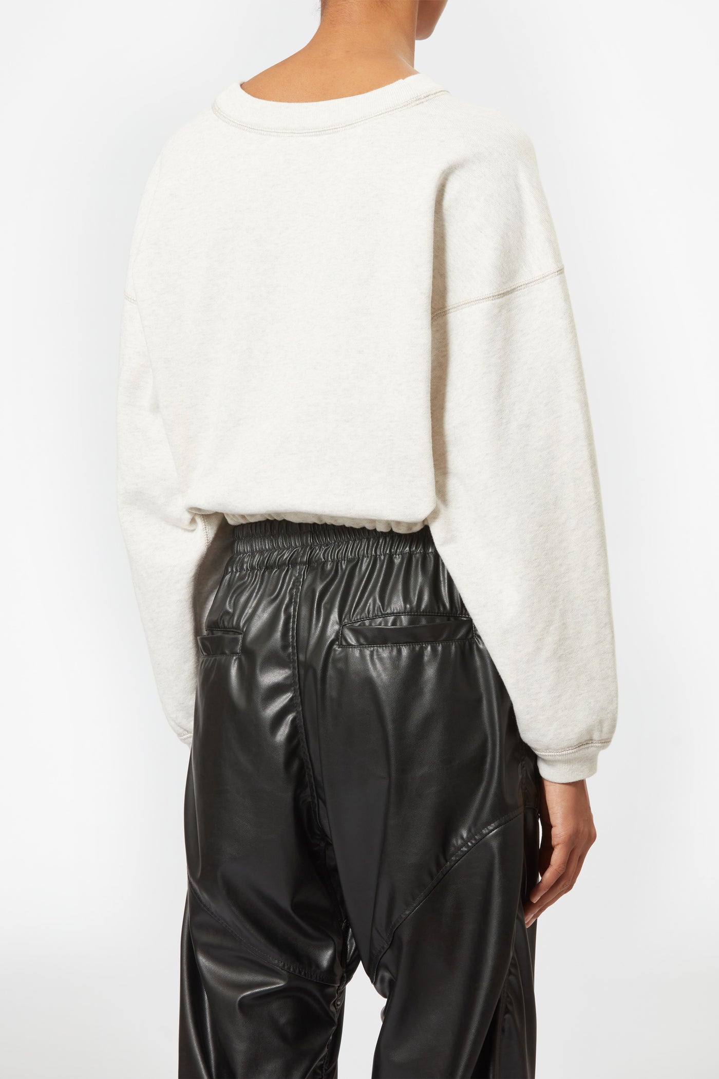 Cropped-sweatshirt aus baumwolle margo - Naturfarben - Woman - 5