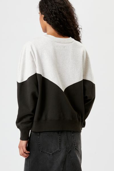 Houston two-tone logo sweatshirt - Black - Woman - 5