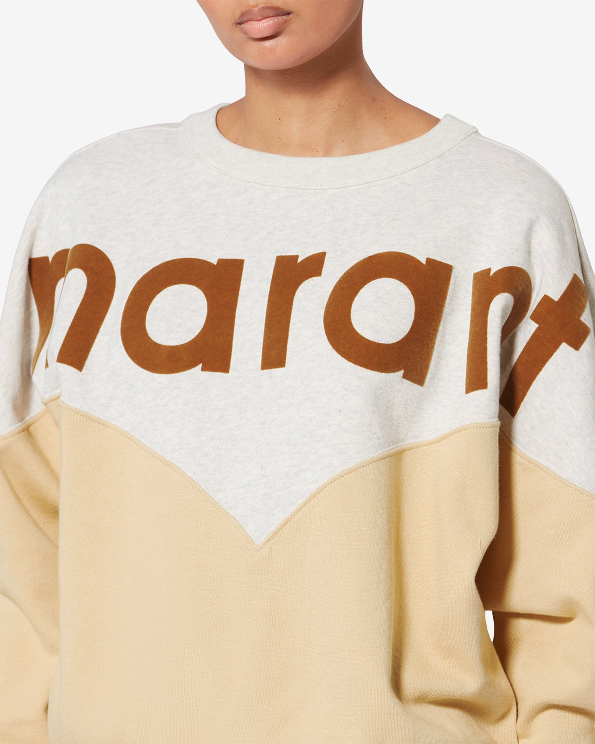 Sweatshirt en coton à logo millyny - Ocre clair - Woman - 2