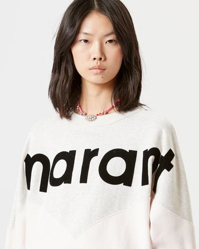 Sweatshirt bicolore "marant" houston - Rose clair - Woman - 2