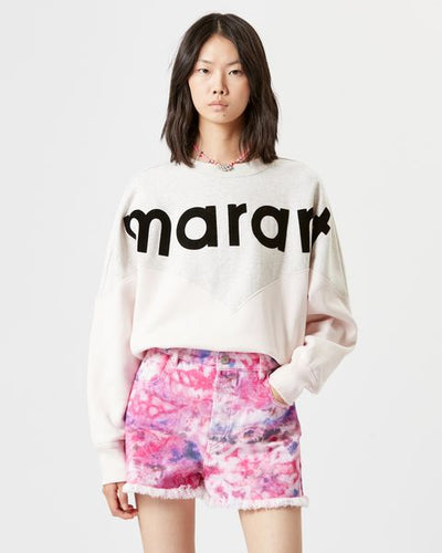 Sweatshirt bicolore "marant" houston - Rose clair - Woman - 3