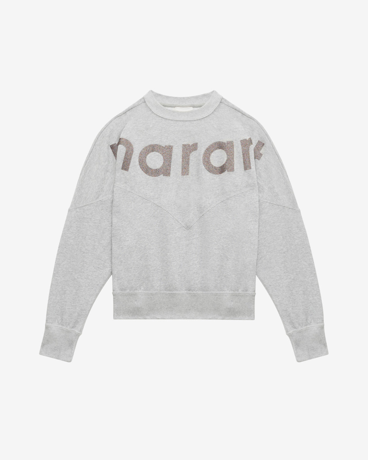 Houston cotton sweatshirt with logo - Gray-silver - Woman - 5