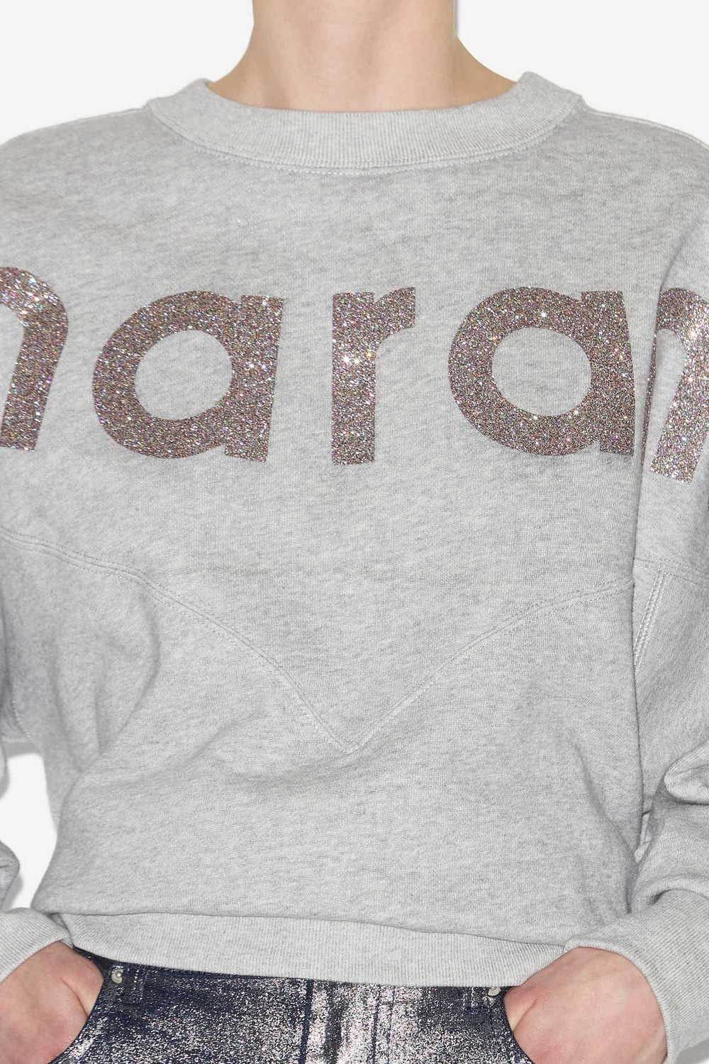 Sweatshirt houston en coton à logo - Gris-argenté - Woman - 3