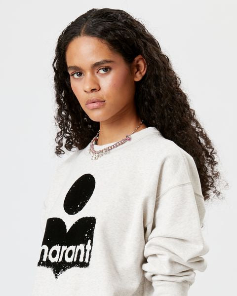 Sweatshirt à logo mobyli Woman Écru 2