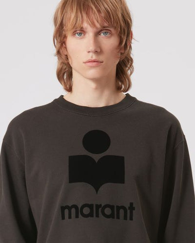 Mikoy jersey embroidered logo sweatshirt - Black - Man - 2